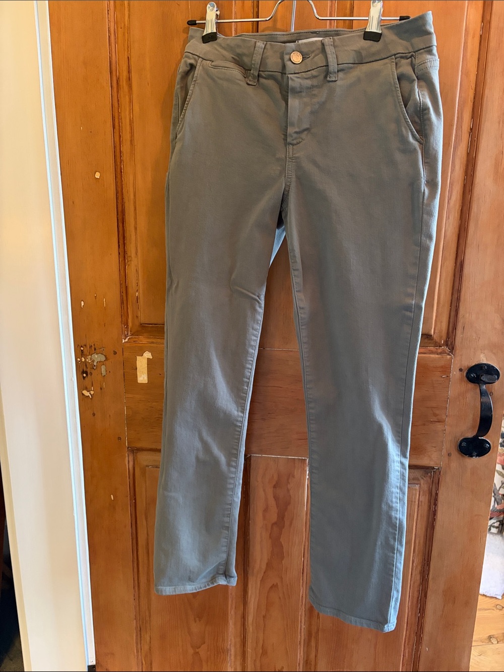 Paige sage green trouser jean